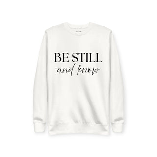 Be Still And Know Crewneck - White