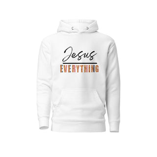 JESUS OVER EVERYTHING HOODIE - WHITE