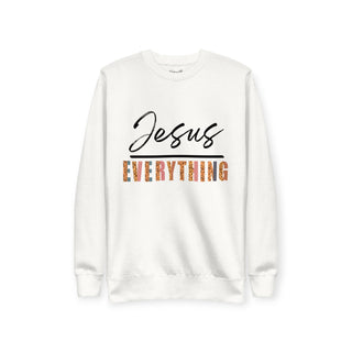 JESUS OVER EVERYTHING CREWNECK - WHITE